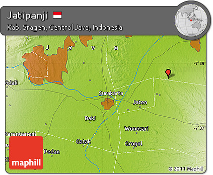 Physical Map of Jatipanji