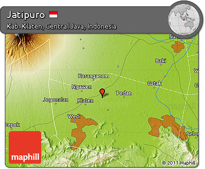 Physical Map of Jatipuro