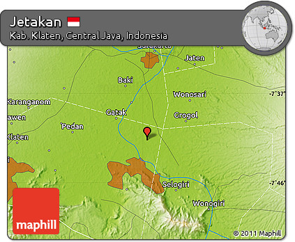Physical Map of Jetakan
