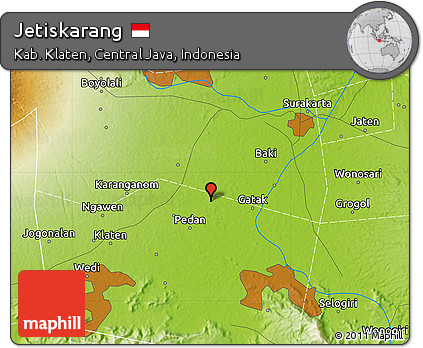 Physical Map of Jetiskarang