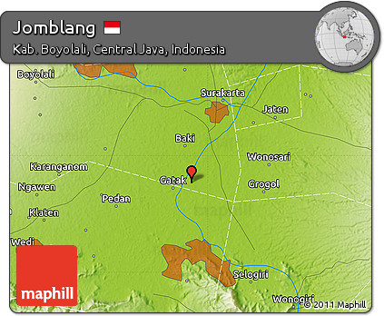 Physical Map of Jomblang
