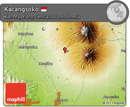 Physical Map of Kacangsoko