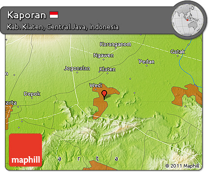 Physical Map of Kaporan