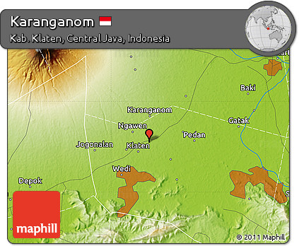 Physical Map of Karanganom