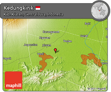 Physical Map of Kedungkirik
