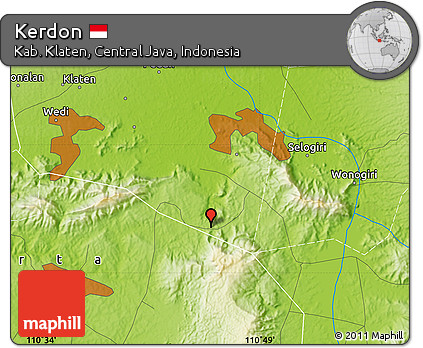 Physical Map of Kerdon