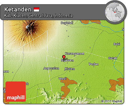 Physical Map of Ketanden