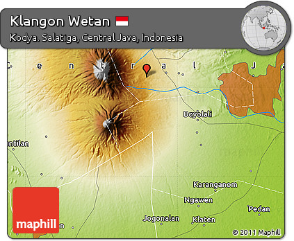 Physical Map of Klangon Wetan