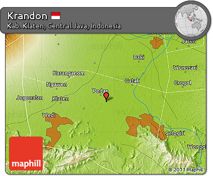 Physical Map of Krandon