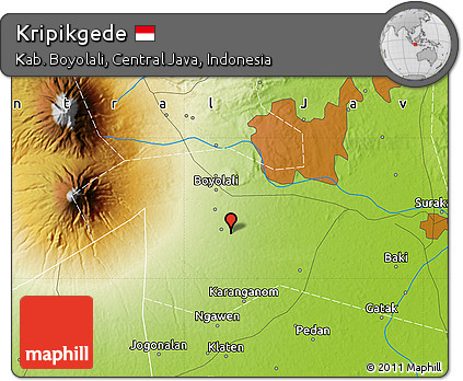 Physical Map of Kripikgede