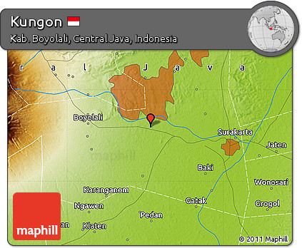 Physical Map of Kungon