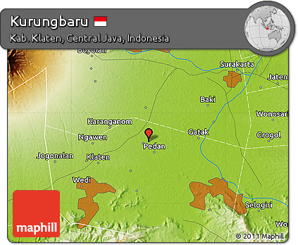 Physical Map of Kurungbaru