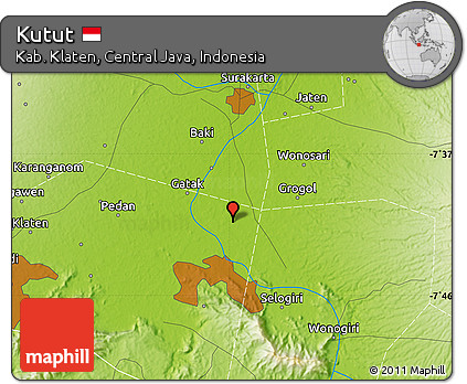 Physical Map of Kutut