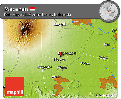 Physical Map of Macanan