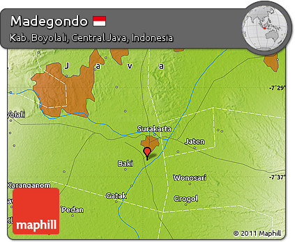 Physical Map of Madegondo