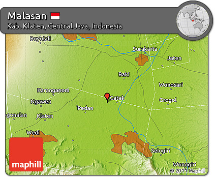 Physical Map of Malasan