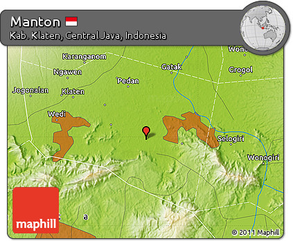 Physical Map of Manton