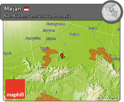 Physical Map of Mejan
