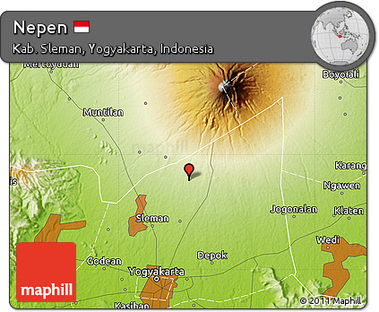 Physical Map of Nepen