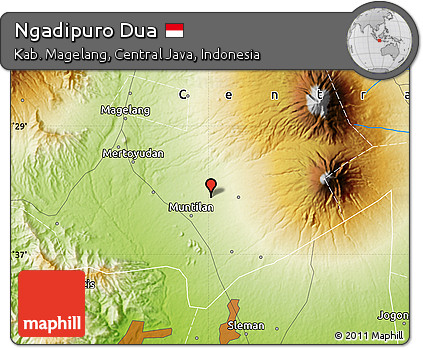 Physical Map of Ngadipuro Dua