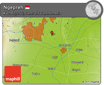Physical Map of Ngepreh