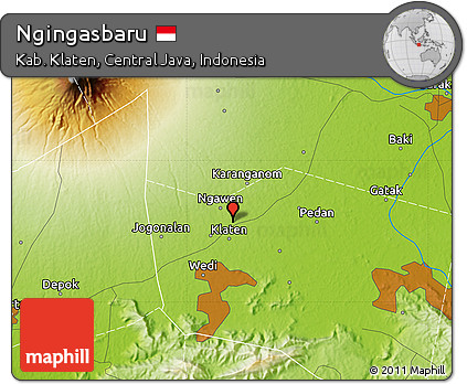 Physical Map of Ngingasbaru