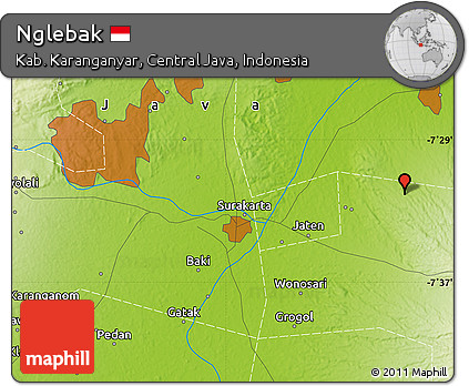 Physical Map of Nglebak