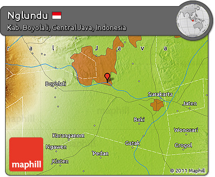 Physical Map of Nglundu