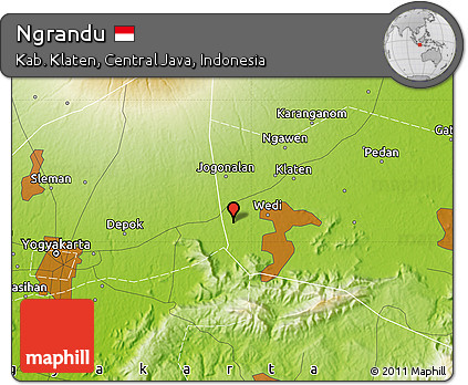 Physical Map of Ngrandu