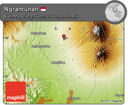 Physical Map of Ngrantunan