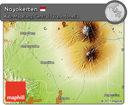 Physical Map of Noyokerten