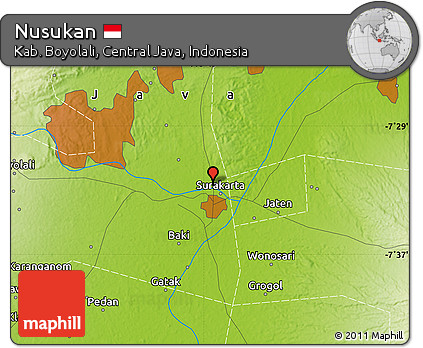 Physical Map of Nusukan