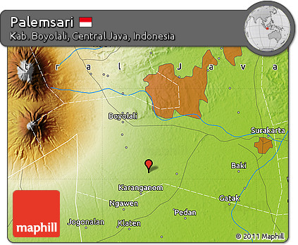 Physical Map of Palemsari