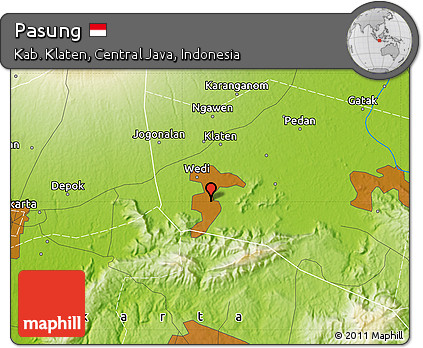 Physical Map of Pasung