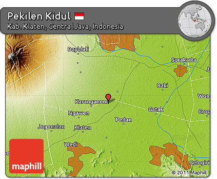 Physical Map of Pekilen Kidul