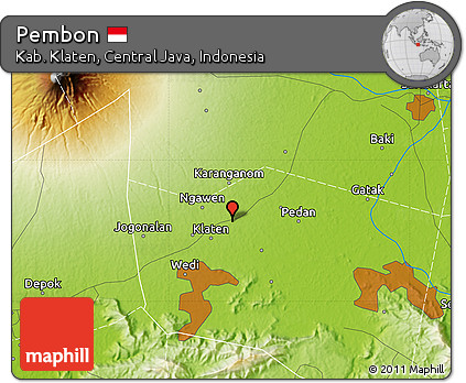 Physical Map of Pembon