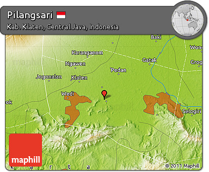 Physical Map of Pilangsari