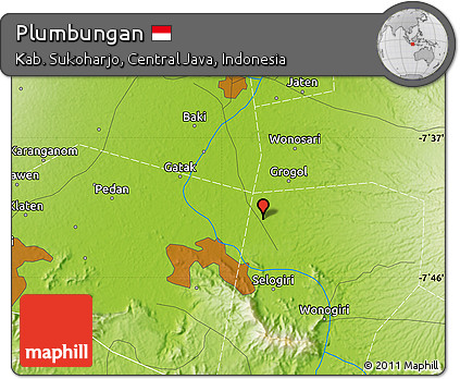Physical Map of Plumbungan