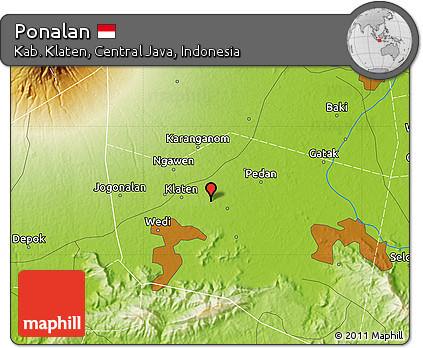 Physical Map of Ponalan