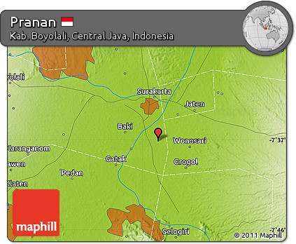 Physical Map of Pranan