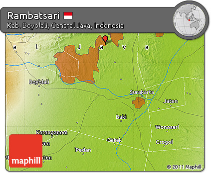Physical Map of Rambatsari