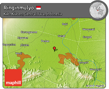 Physical Map of Ringinmulyo