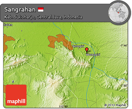 Physical Map of Sangrahan