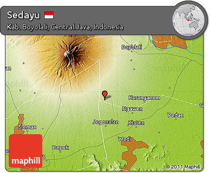 Physical Map of Sedayu