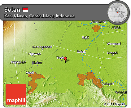Physical Map of Selan