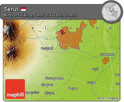 Physical Map of Serut