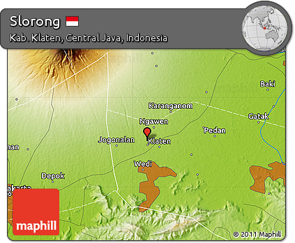 Physical Map of Slorong