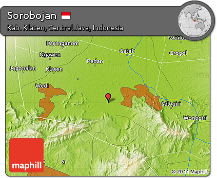Physical Map of Sorobojan
