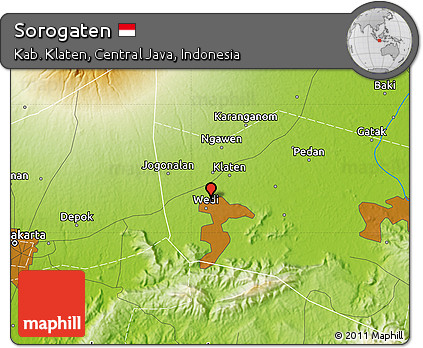 Physical Map of Sorogaten
