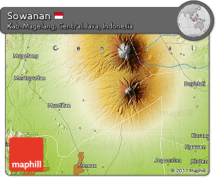 Physical Map of Sowanan